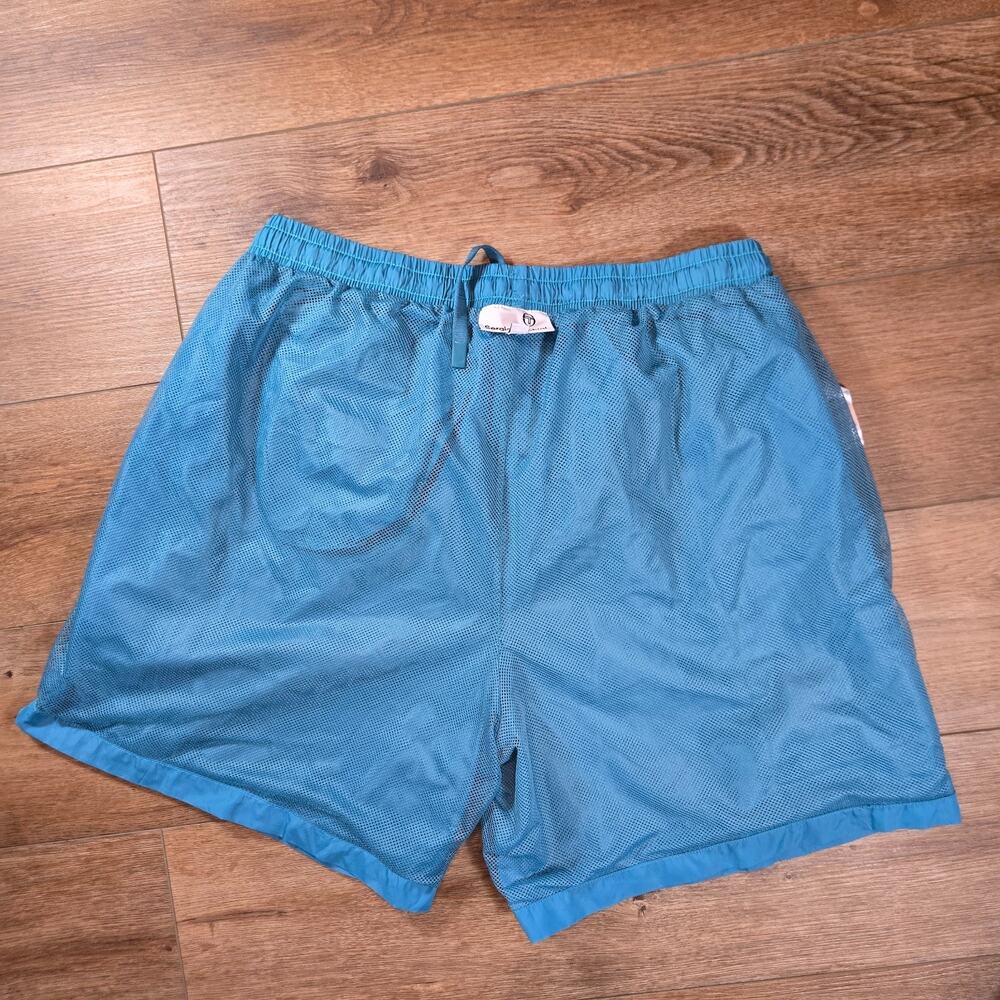 Sergio Tacchini Varenna Swim Shorts 2XL Aqua Mesh Lined Drawstring Beach - Picture 7 of 8